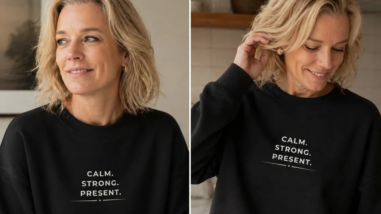 Banner de Tag&Get — Roupa casual feminina com frases com intenção — em algodão orgânico, produzida sob encomenda.